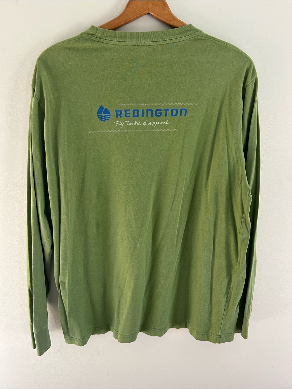 Redington Fly Tackle Apparel Mens XL Olive Green Long Sleeve Graphic Shirt
